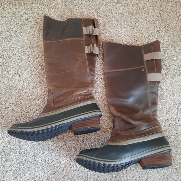 Sorel Brown and Black Combat Boots - Picture 8 of 15